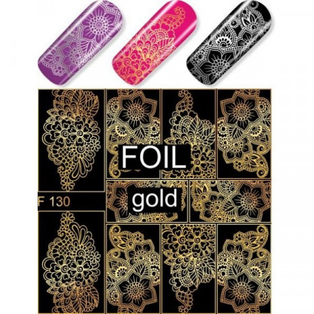 SLIDER NAIL ART F130 GOLD