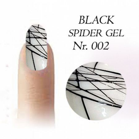 Spider Nail art Gel Nr.002 Black 5ml